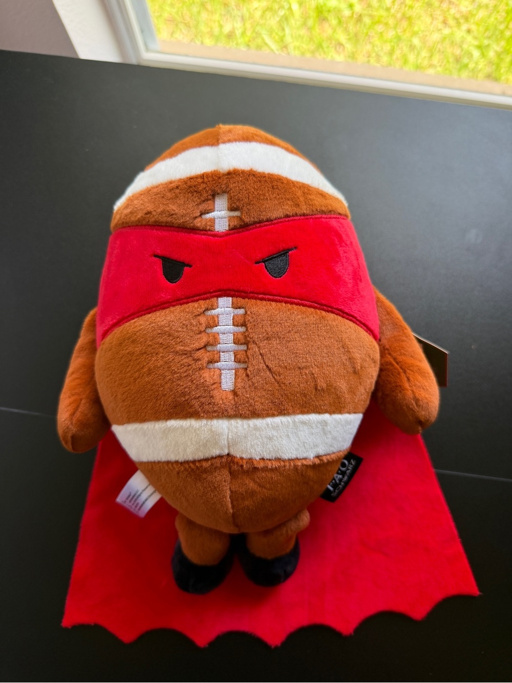 Football FAO Schwarz Heroes of the Game 7.5" Plush, NEW Embroidered Hood & Cape